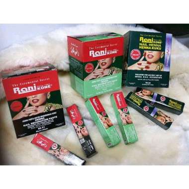 Rani Kone Nail Henna 6gr / Hena Kuku Rani Arab 1 box merah cabe