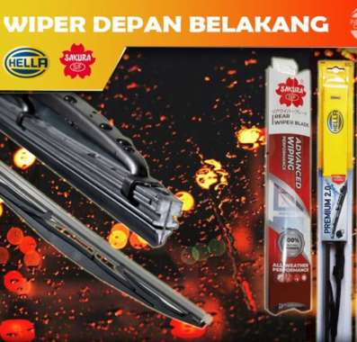 Wiper Depan Belakang Toyota Etios Valco HELLA SAKURA