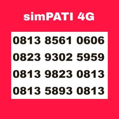 Nomor Cantik simpati abab