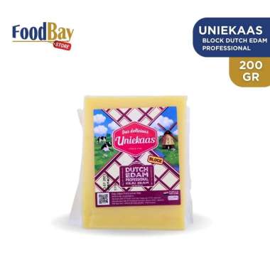UNIEKAAS - Block Dutch Edam Professional 200 Gr / Keju balok Edam Prof 200gr