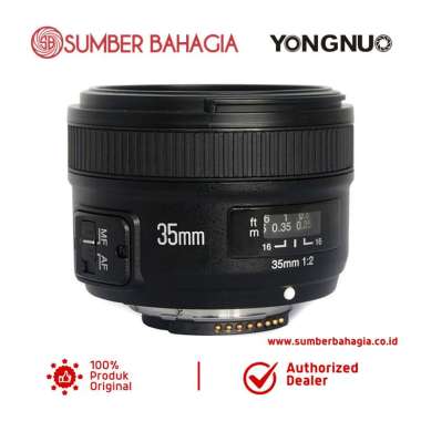 Yongnuo Lensa 35mm F2.0 for Nikon Black