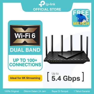 TP-LINK Archer AX72 AX5400 Dual Band Gigabit OFDMA MU-MIMO Wireless WiFi 6 Router, Works with all Te