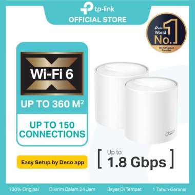 TP-LINK DECO X20 1/2/3 PACK AX1800 Whole Home Mesh Wi-Fi 6 System tplink deco x20 router wireless de