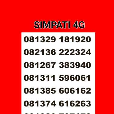 Nomor cantik simpati naik rapi