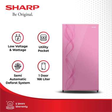 Kulkas Sharp SJ-N182D-AB 1 Pintu Kirei III Aurora Series