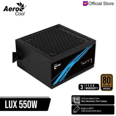 Aerocool LUX 550W 80+ Bronze ATX PSU