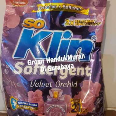 Softergent Soklin Velvet Orcid 770 gr (Tanpa Piring).Detergent Bubuk