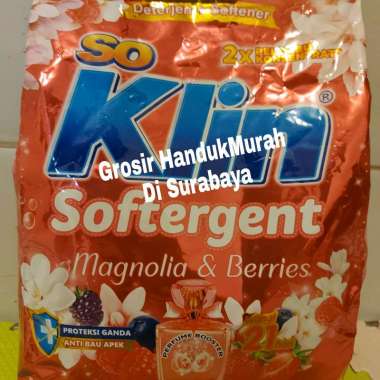 Softergent Soklin Magnolia & Berries 770 gr (Tanpa Piring).Detergent Bubuk