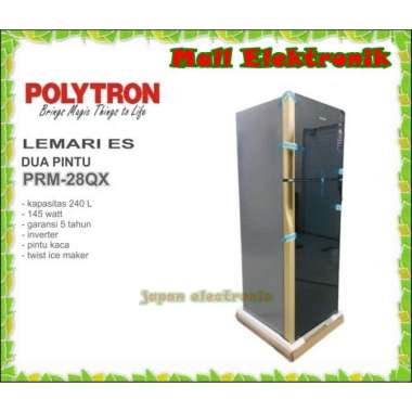 Polytron Belleza PRM-28QX Kulkas [ 2 Pintu/ 240L]