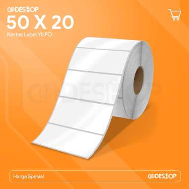 Label Yupo 50x20 1 Line 1000Pcs 50 x 20