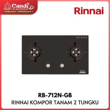 RINNAI Kompor Tanam Gas 2 Tungku RB-712N-GB