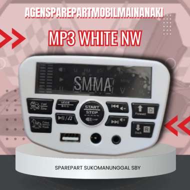 ⚡Ready⚡Modul MP3 On Off Putih Besar Mobil mainan Aki Anak