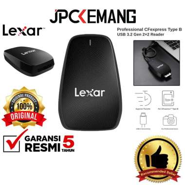 JPC KEMANG Lexar Memory Card Reader CFexpress Type B USB 3.2 LRW550U CF Express GARANSI RESMI