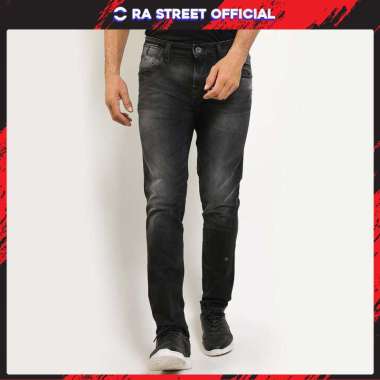CELANA JEANS PRIA Draco Black RA STREET 29 Black