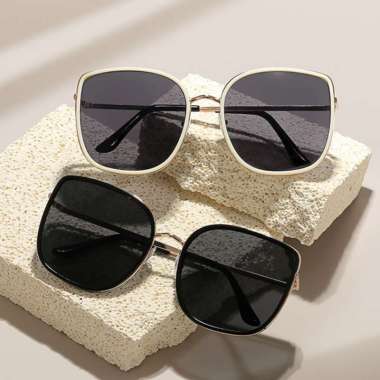 SK-C658 Kacamata Hitam Titanium Sunglasses Round Retro Logam Bingkai Kacamata Wanita Korean Import K