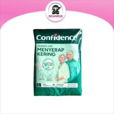 Confidence Classic Day Popok Perekat Dewasa L15 Hijau