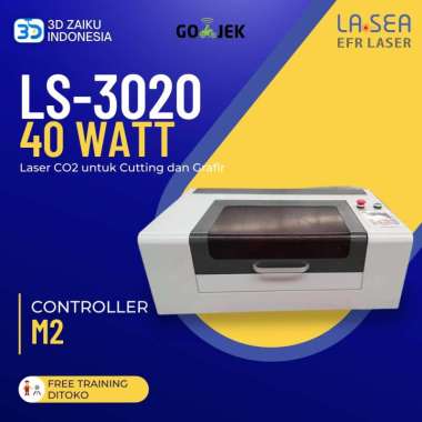 Zaiku CNC LS-3020 with 40 Watt Laser CO2 untuk Cutting dan Grafir