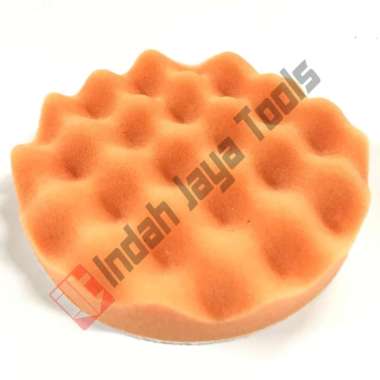 Sponge Polishing 5 Inch - Tempel Poles Busa Wave Gelombang Perekat KERAS