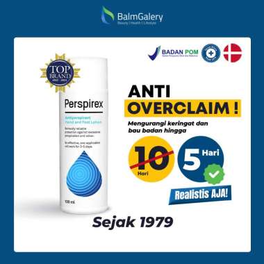 Perspirex Hand and Foot Lotion / Deodorant Kaki dan Tangan - 100ml (1x)
