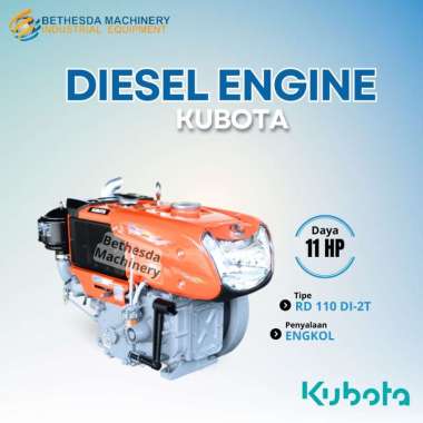 Mesin Diesel 11 HP Penggerak Kubota / Mesin Kubota 11 PK Radiator Lampu RD 110 DI-2T