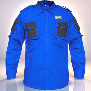 Kemeja Taktical Jumbo 3XL 4XL PdL 511 Komando Baju Big besar lapangan Biru XXXL