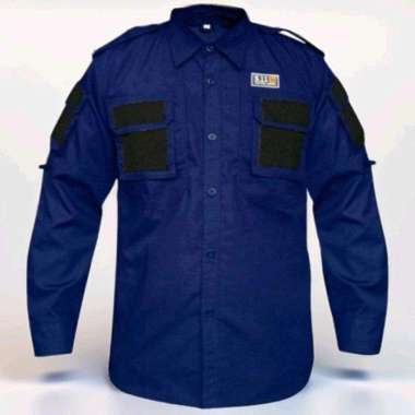Kemeja Taktical Jumbo 3XL 4XL PdL 511 Komando Baju Big besar lapangan Biru navy XXXL
