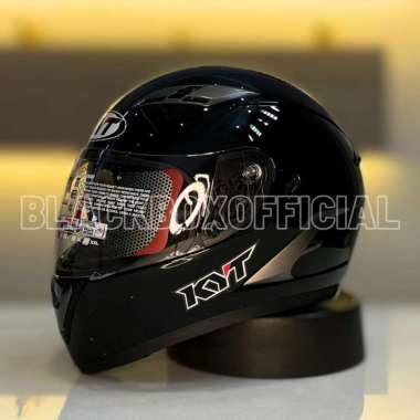 KYT Falcon 2 Solid Helm Full Face M Black Glossy