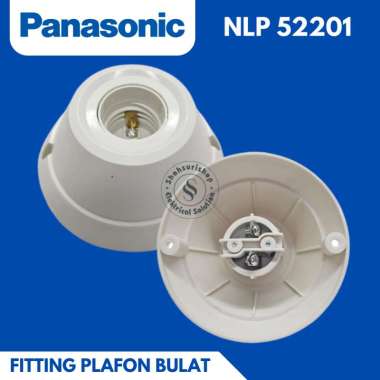 FITTING FITING PLAFON TEMPEL RUMAH SARANG LAMPU PANASONIC E27 BULAT