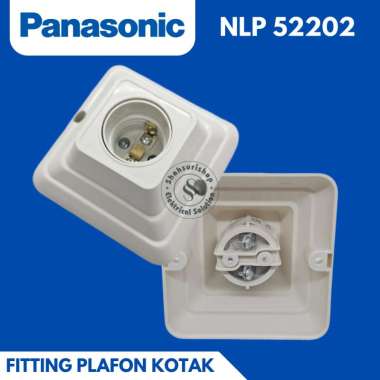 FITTING FITING PLAFON TEMPEL RUMAH SARANG LAMPU PANASONIC E27 KOTAK