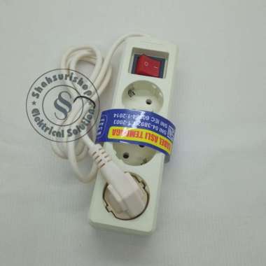 STOP KONTAK 3 LUBANG 5 METER MERK BRIGHT-G GOOD QUALITY