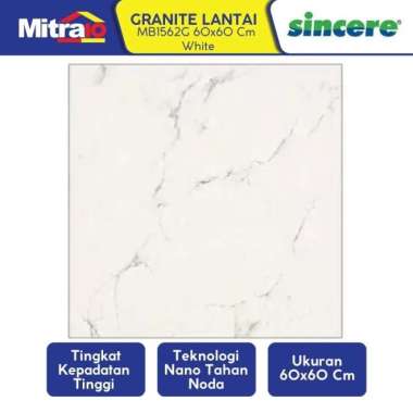 Sincere Granite Lantai MB1562G 60x60 Cm Putih Putih -