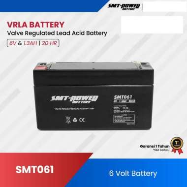 BATERAI / AKI KERING / SMT POWER / SMT061 VRLA 6V 1.3AH SMT POWER ORIGINAL