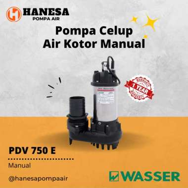 Wasser PDV 750 E Pompa Celup Air Kotor Non Otomatis