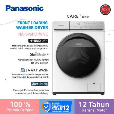 Panasonic NA-S96FC1WNE Mesin Cuci Front Loading [9.5 Kg] - White