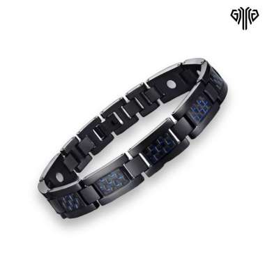 Gelang magnet kesehatan stainless steel gelang magnetik pria Gold List