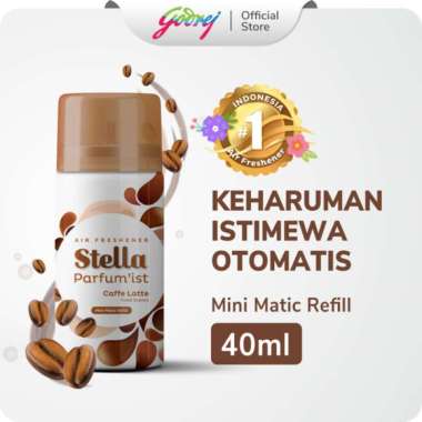 Stella Mini Matic Refill Caffe Latte 40ml - Refill Pengharum Ruangan Otomatis -