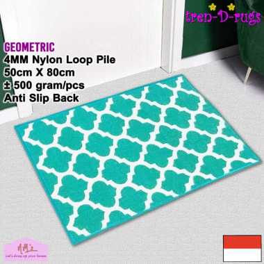 Tren-D-Rugs - Karpet Keset Kaki geometris sweden scandinavian alas lantai kamar runner dapur lorong 