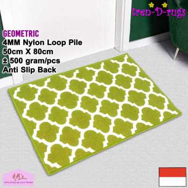 Tren-D-Rugs - Karpet Keset Kaki geometris sweden scandinavian alas lantai kamar runner dapur lorong 