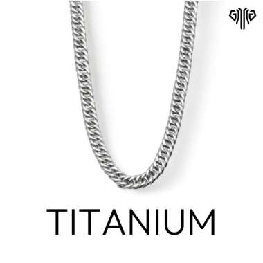 Kalung Silver rantai titanium steel kalung pria 3 Emas Tipis