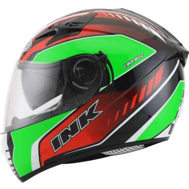 INK CBR 600 #3 Helm Full Face L Red Green
