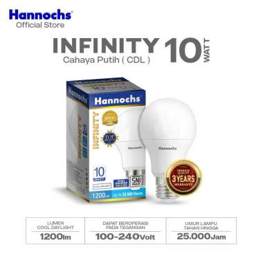 Hannochs LED Infinity Bohlam Lampu - Putih [10 Watt] Putih
