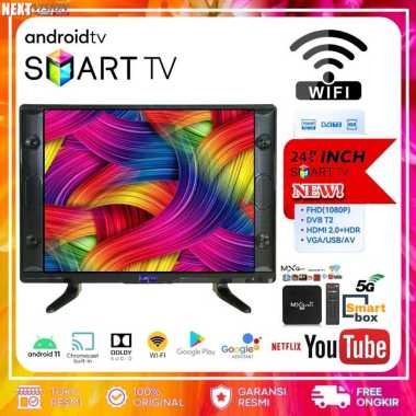 NEXT SMART ANDROID TV 24 inch tv 25 inch TV LED HD Ready Digital Televisi (TCLG-W24/25CWIDE) Analog 