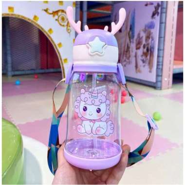BOTOL MINUM ANAK TANDUK RUSA ungu
