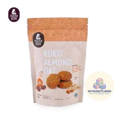 Mama Bear Kukis Almond Oat / MamaBear Cookies Almond Oat | Pelancar ASI | ASI Booster Kurma