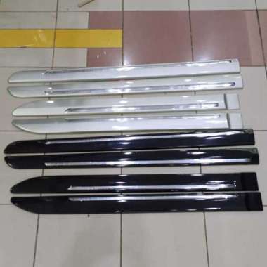 MIC KENT List Body Samping Mobil untuk Innova 2004-2015 Hitam Metalik