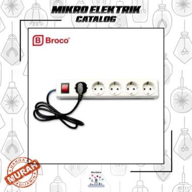 Broco 15851 B Stop Kontak with Kabel [5 Lubang]