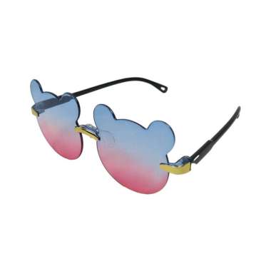 OEM ONE-C672 Kacamata Beruang Hitam Anak Bayi Kaca mata Bear Shape Gaya Korea Sunglasses Kids Fashio