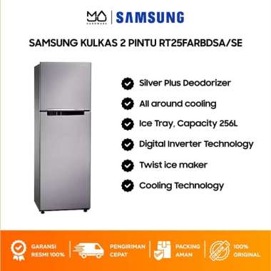 Samsung Kulkas - RT25FARBDSA/SE 2 Pintu - Garansi Resmi