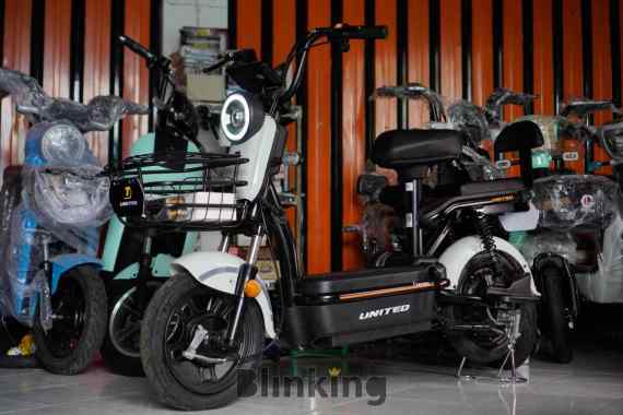 Sepeda Listrik United Espana 1.0 BLACK ORANGE