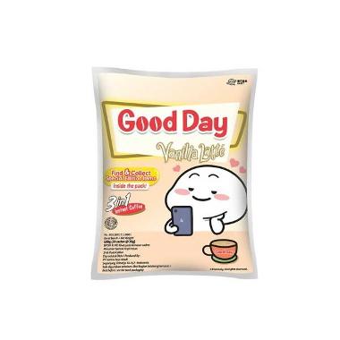 Promo Harga Good Day Instant Coffee 3 in 1 Vanilla Latte per 30 sachet 20 gr - Blibli